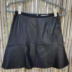 SANDRO LEATHER SKIRT